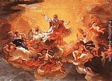 Baciccio Canvas Paintings - Apotheosis of St Ignatius